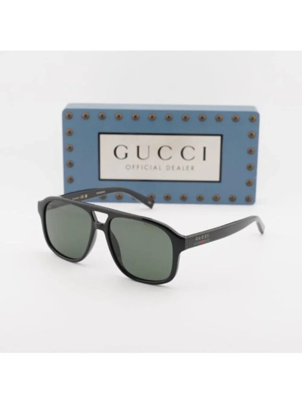 Gucci GG1856S 001 Aviator Sunglasses – Black/Grey